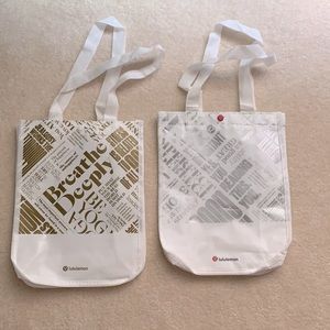 Lululemon TWO Reusable bags